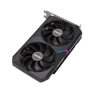 ASUS Dual GeForce RTX™ 3050 OC Edition 8GB GDDR6 with two powerful Axial-tech fans and a 2-slot design for broad compatibility